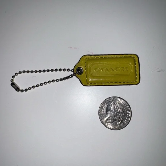 Coach Mustard Yellow Keychain - Picture 1 of 1